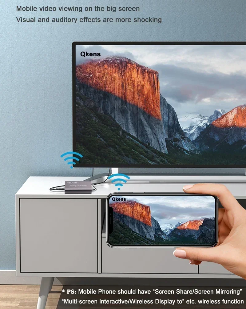 Hdmi Adapter - Kablosuz WiFi Ekran Adaptörü, HDMI TV