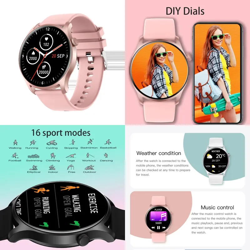 Smart Watch - SENBONO MAX8 Erkekler Akıllı Saat Kadınlar