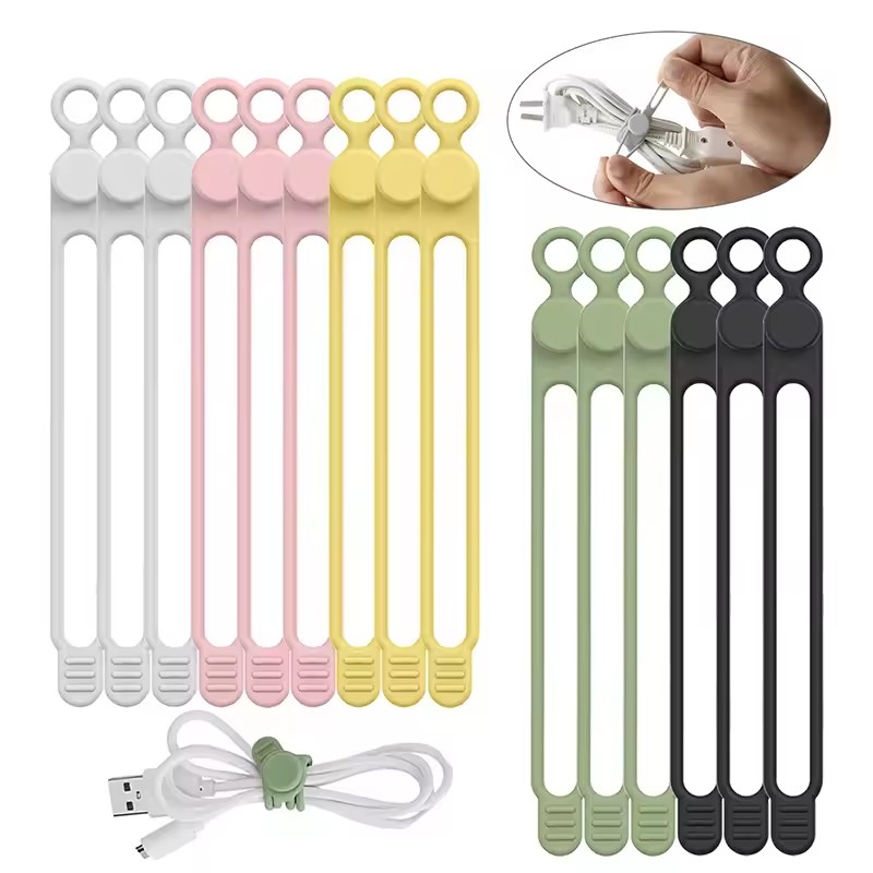 10 adet Silikon Kablo Bağı, Ka - Cable Organizer incelemesi ve fiyatı