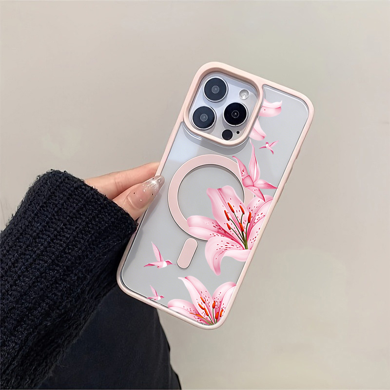 Pembe Çiçek ve Kuş Desenli Man - Wireless Charger incelemesi ve fiyatı