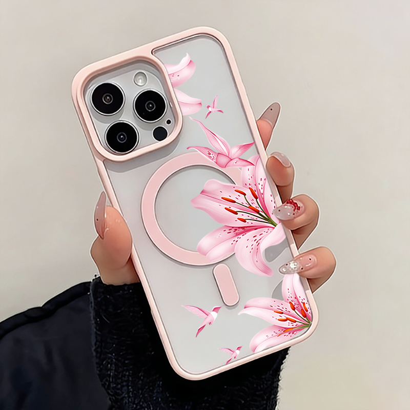 Pembe Çiçek ve Kuş Desenli Man - Wireless Charger incelemesi ve fiyatı